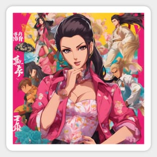 Kirei Kawaii  Beautiful  Yakuza Anime Girl Sticker